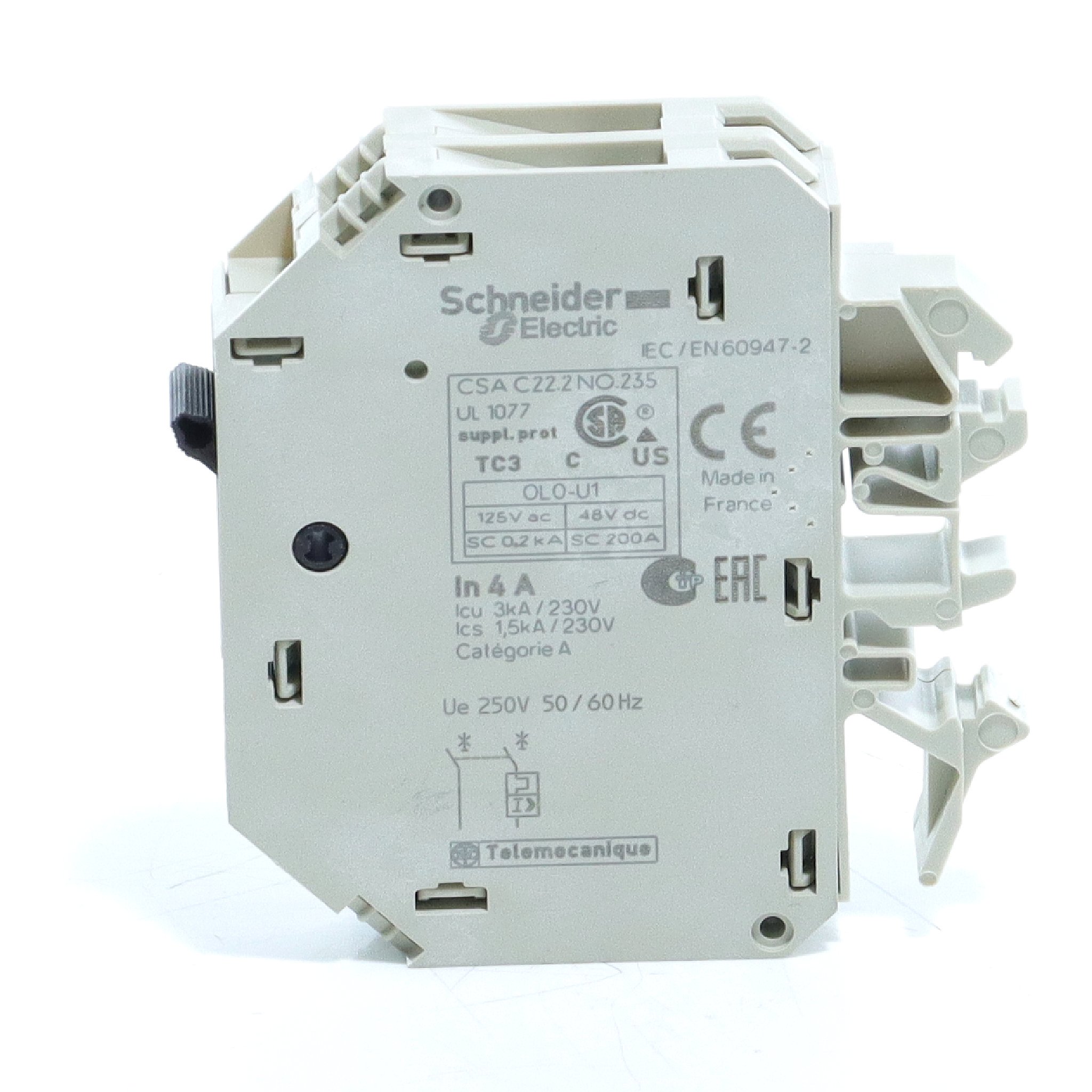 Thermomagnetic Circuit Breaker for Control Circuits  New